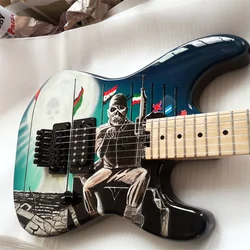 Electric Guitar Hand Drawn Professional Playing Customized  Patterns and colors