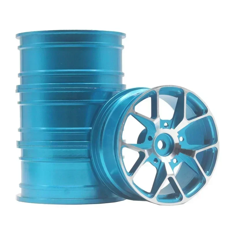 4 pcs 1 Set 52mm Aluminum Alloy Metal Whee Rim fit RC model On-Road Racing Car for 94122/94123/FW06 D3/D4