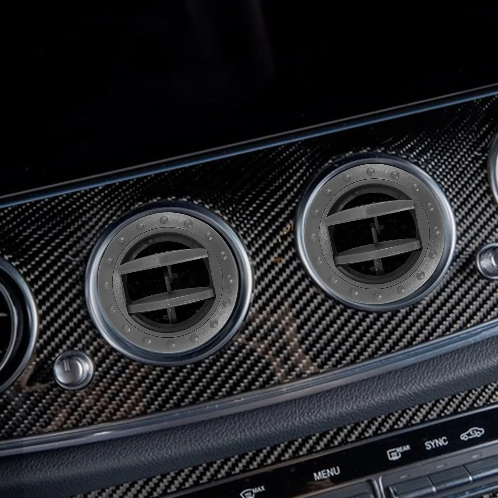 

2pcs Air Conditioner Cover Round Vent Grille Reusable Rv Air Outlet Vent For Interior Accessories Louvered Ventilation