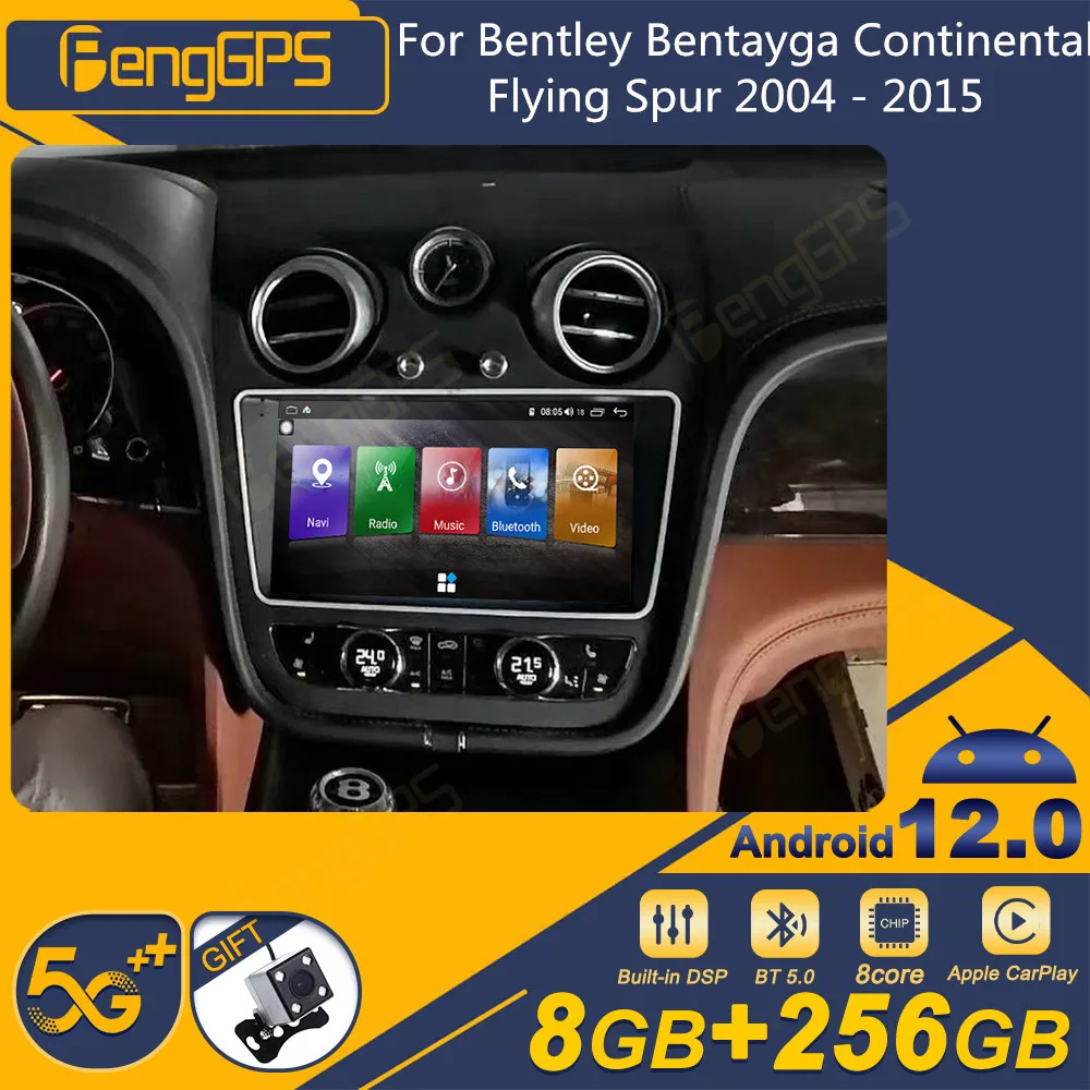 

For Bentley Bentayga Continental Flying Spur 2004 - 2015 Android Car Radio 2Din Stereo Receiver Autoradio Multimedia Player Unit