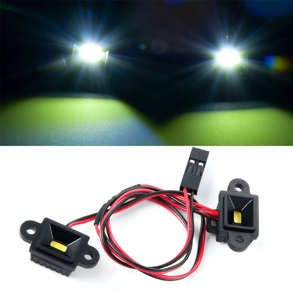 YEAHRUN RC Car Chassis Light LED Lamp Spotlight for 1/10 VS4-10 Phoenix VPS09007 Vanquish Products Upgrade Parts