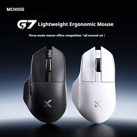 Mchose G7 Pro Gaming Mouse Wireless Tri-Mode Desktop Bluetooth Office Lightweight Paw3395 Ergonomics 55g Skin-Like Feel gamesir