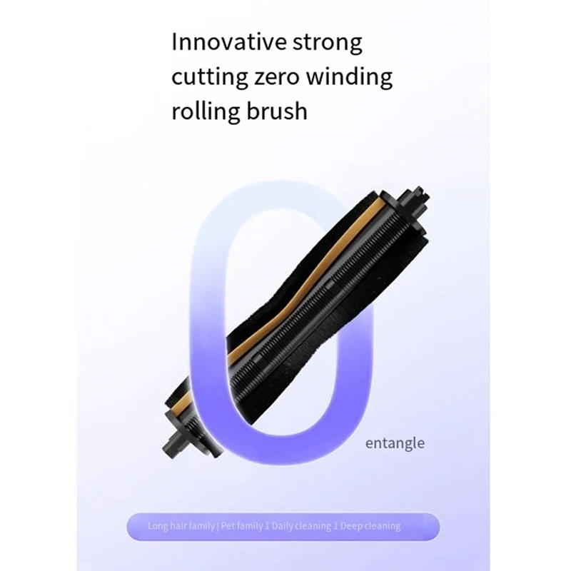 For Dreame L20 Ultra X40 Pro Ultra L10s Pro Ultraheat L30 Ultra L10s Ultra Vacuum Hair Anti-Tangle Roller Brush Head