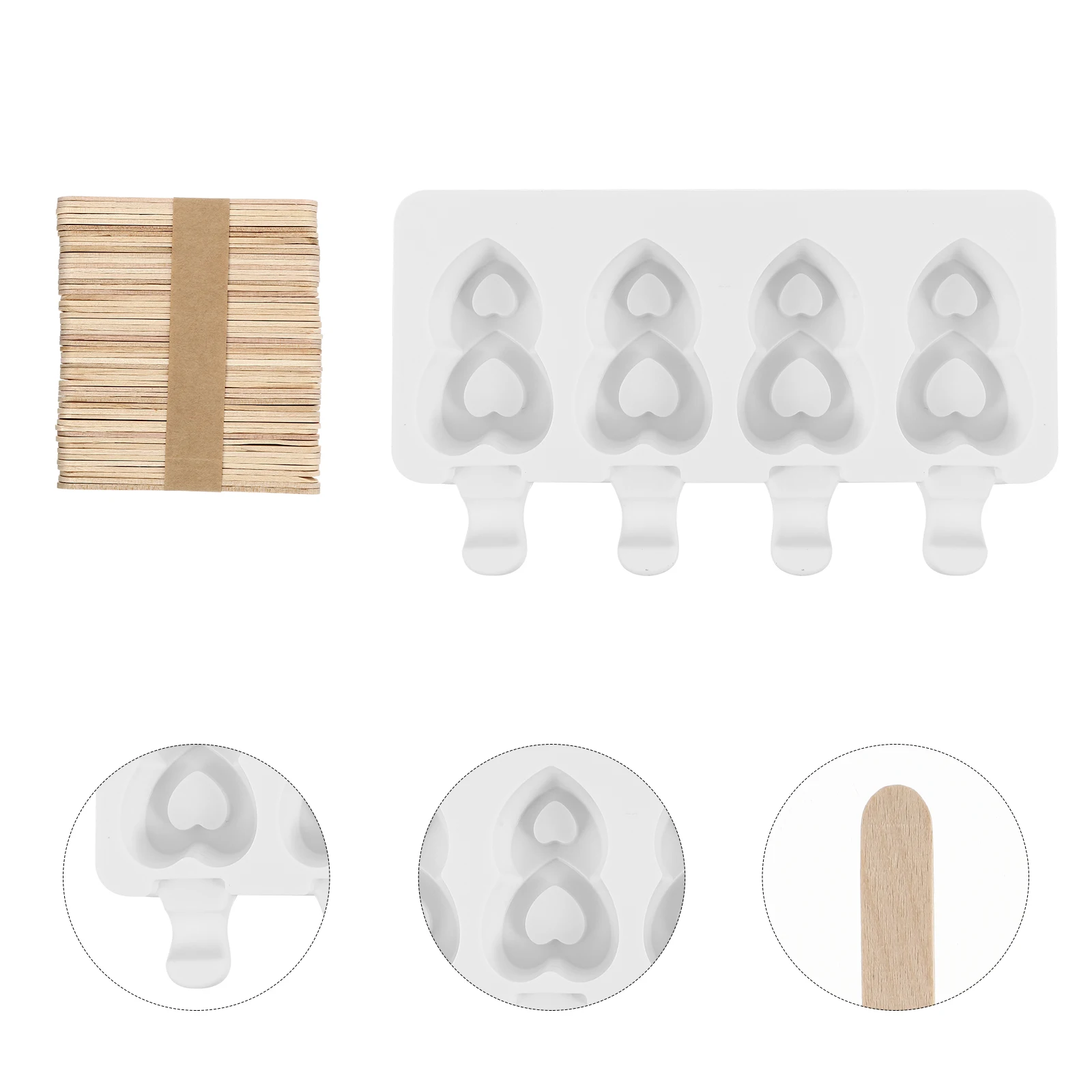 

Ice Cream Mold Large Plastic Molds for Popsicle Making Popsicles Maker Paper Tray Mini Chocolate