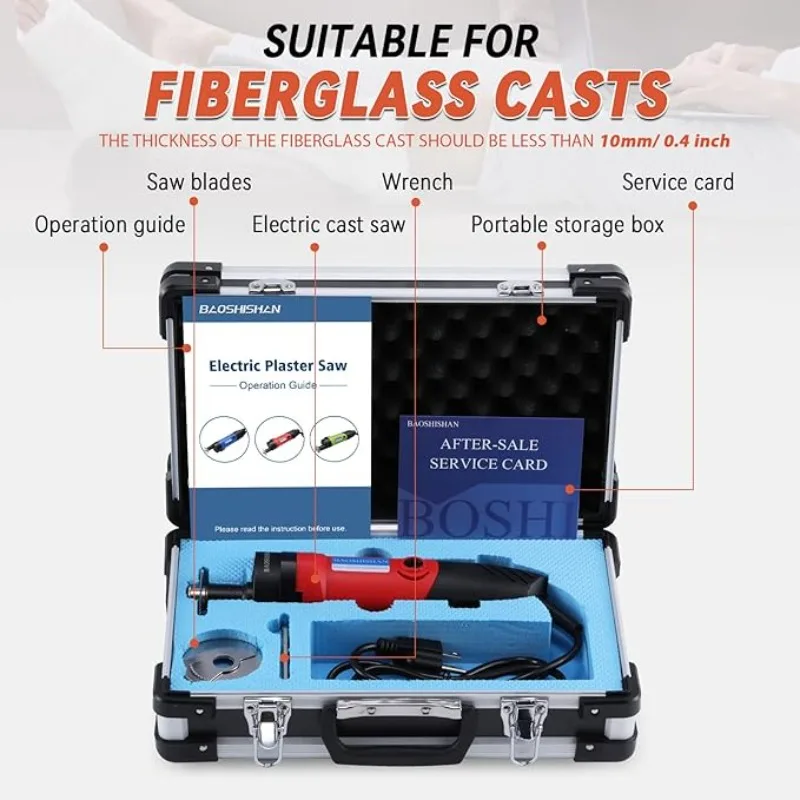 الأفضل - منشار إزالة الصب بالقاطع المصبوب منشار كهربائي لتقويم العظام مع 3 أنواع من شفرة السبائك وسرعة متأرجحة #2