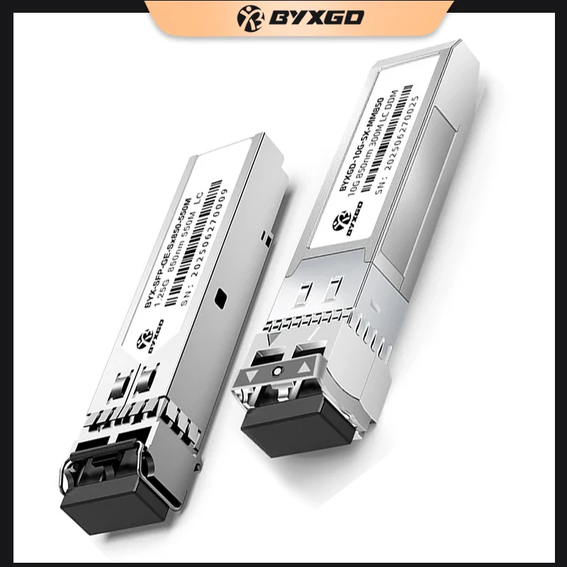 

Оптический трансивер BYXGD 10G/1G SFP+ Duplex LC MM 850нм 1310нм DDM DOM для коммутаторов Ubiquiti, Cisco, Mikrotik, с двойной адаптивной скоростью