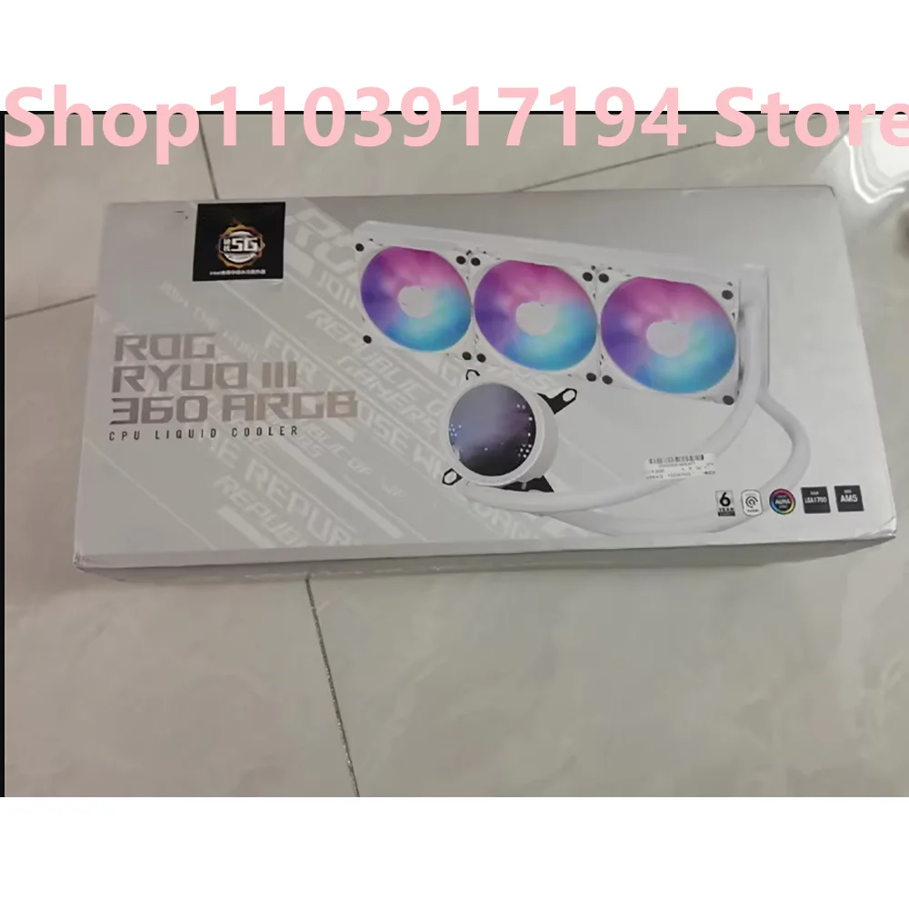 

ROG RYUO III 360 ARGB Белое водяное охлаждение