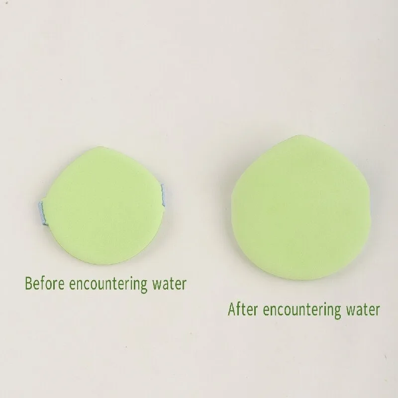 10PCS Green Makeup Sponge Blender Set for Foundation Concealer Wet Dry Use Easy Clean Beauty Egg Cosmetic Puff Set Make Up Tools