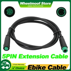 5Pin Male To Female M/F Extension Cable Waterproof. Mid Motor Extension Cable for Bafang Display Extension Cables Electric Bike