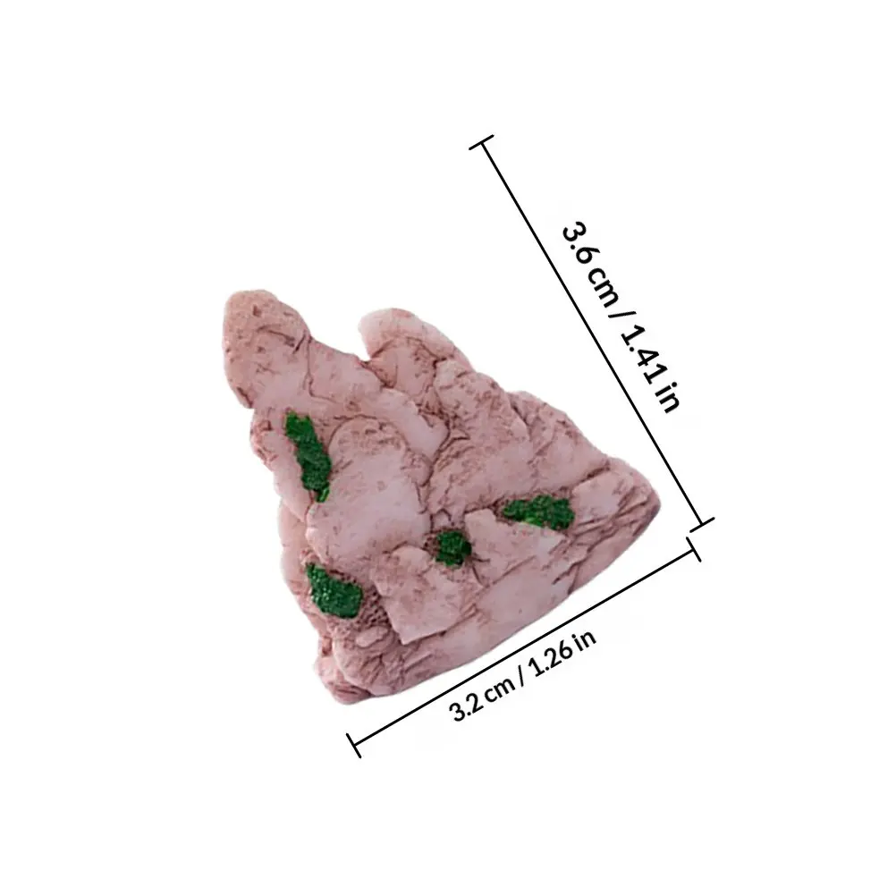 Mini Artificial Resin Rocks for Bonsai, Aquarium, Shrimp Tank & Micro Landscape Garden Decor – 6 pcs