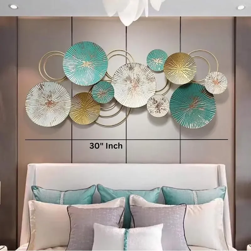 for  Decorative Floral Metal Wall Art  Living Room Bedroom Hall Gold Plated Handmade Premium Wall Decorations Customizable