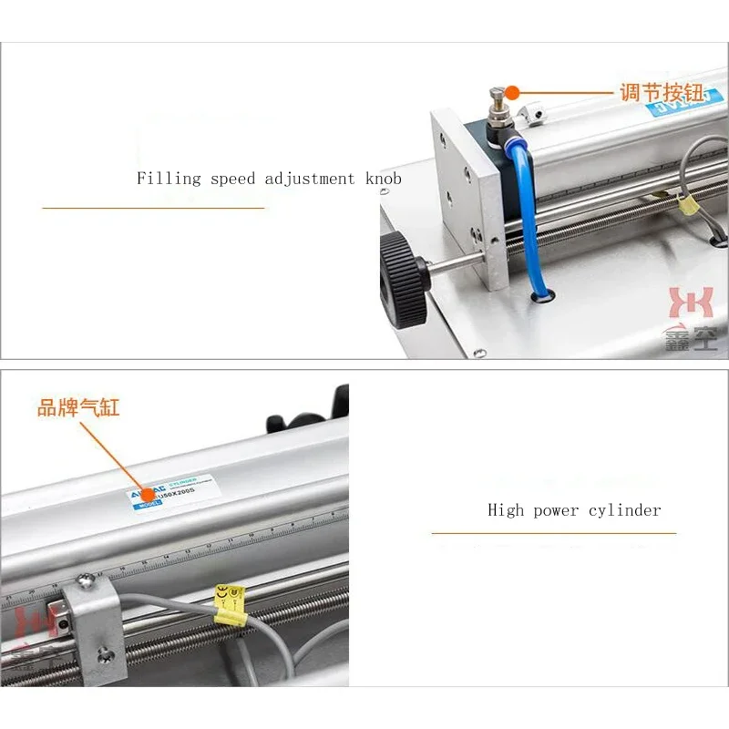 PBOBP Semi Automatic Paste Food Filling Machine Honey Single Head Piston Pneumatic Liquid Filler Nozzle 8mm 4mm Business Machine