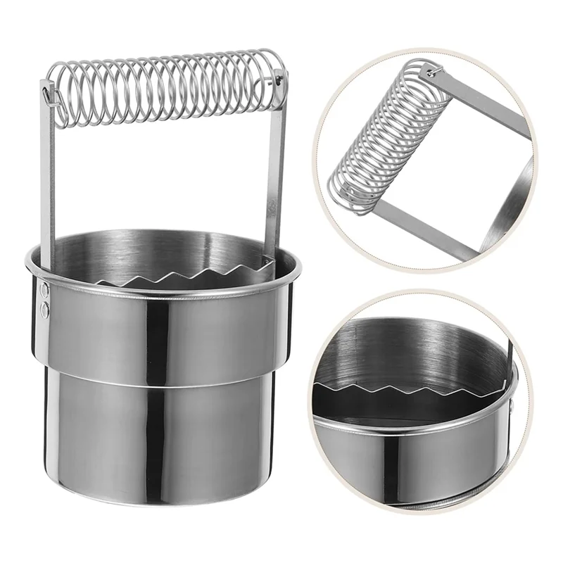 

SEWS-двухслойная шайба для кистей, практичная чашка для чистки кистей для масляных кистей, ведро для чистки кистей из нержавеющей стали