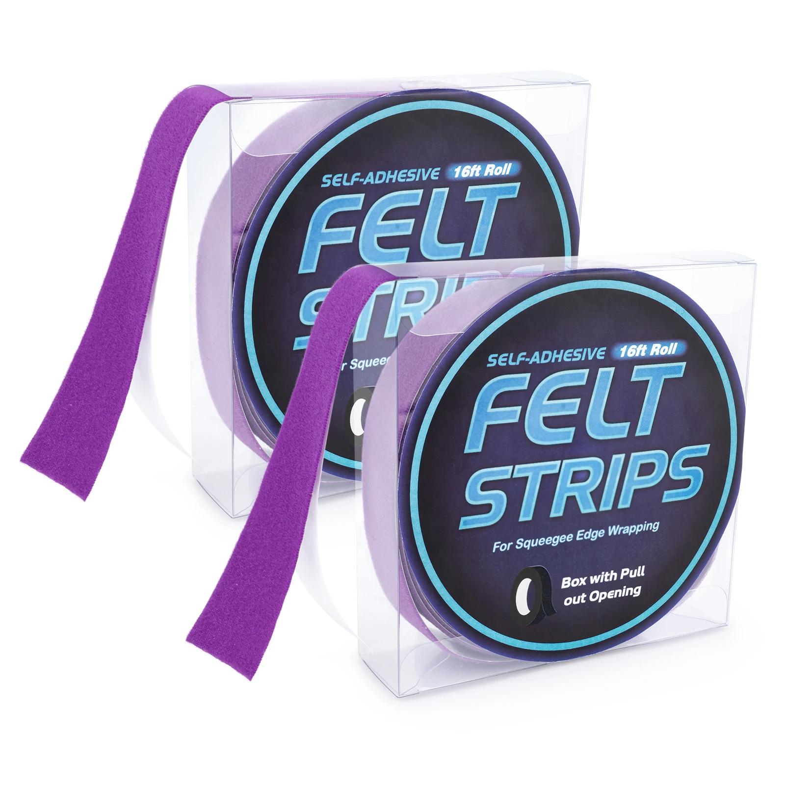 

FOSHIO 2Pack 5Meter Buffer Felt Self-Adhesive Tape For Car Vinyl Squeegee Scraper Edge Wrap Protector Table Leg Fabric Cloth Pad