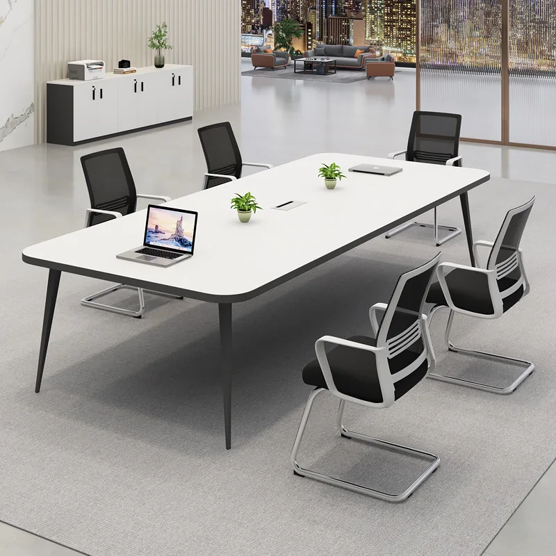 Conference table Long table Simple modern negotiation Conference room Table and chair combination