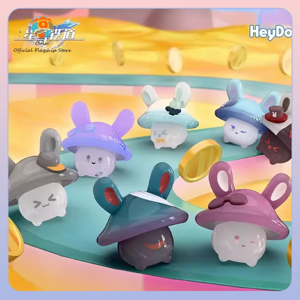 

New Genuine Mihoyo Honkai Star Rail Blind Bag Peripheral Anime Figures Gift Toy Rabbit Mushroom Mushroom Rabbit Mystery Bag