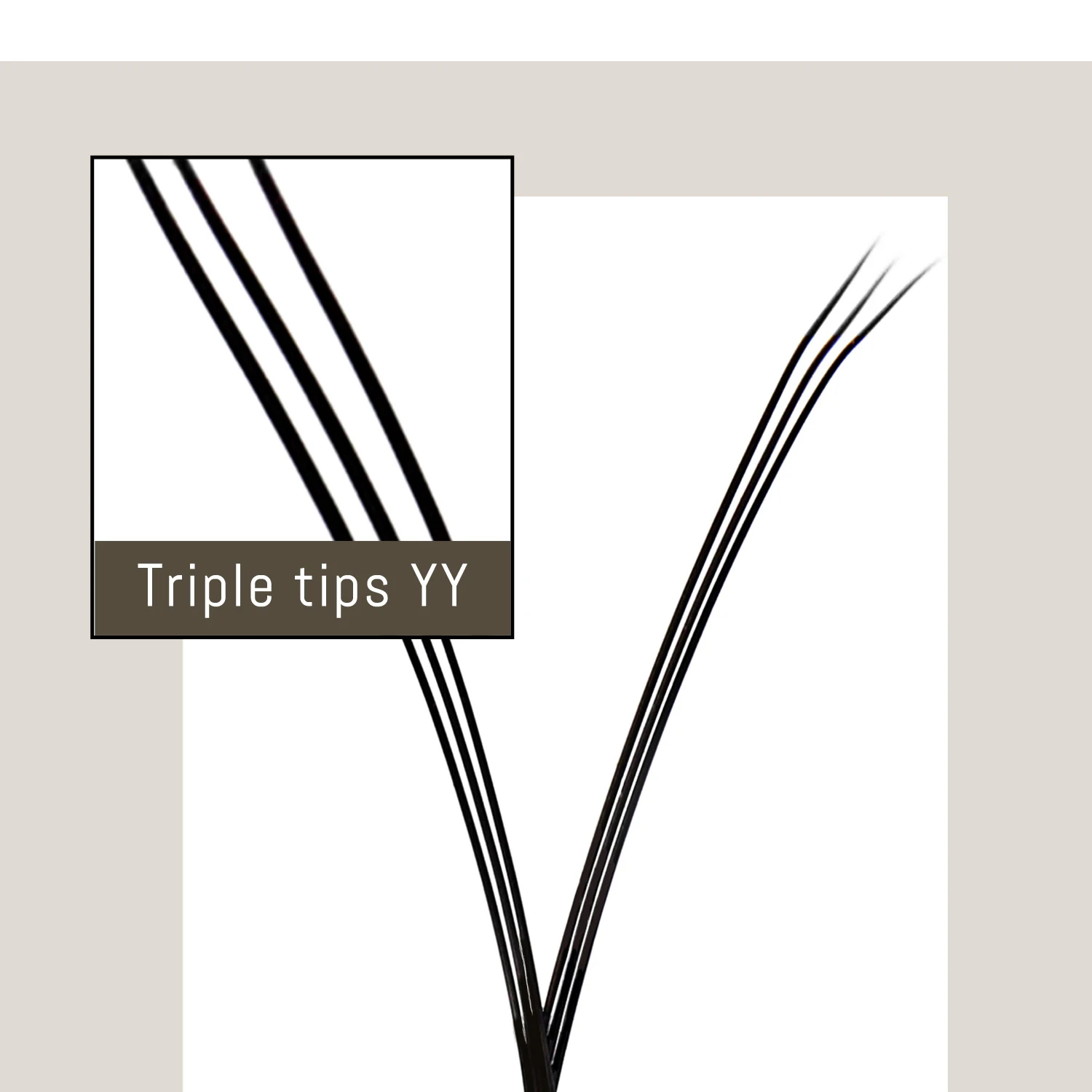 Befer Triple Tips Y Wimpernverlängerung YY-Form Wimpernverlängerung Cilios Brasileiro Y Brasilianisches Volumen Natürliche falsche Wimpern – Detail 7