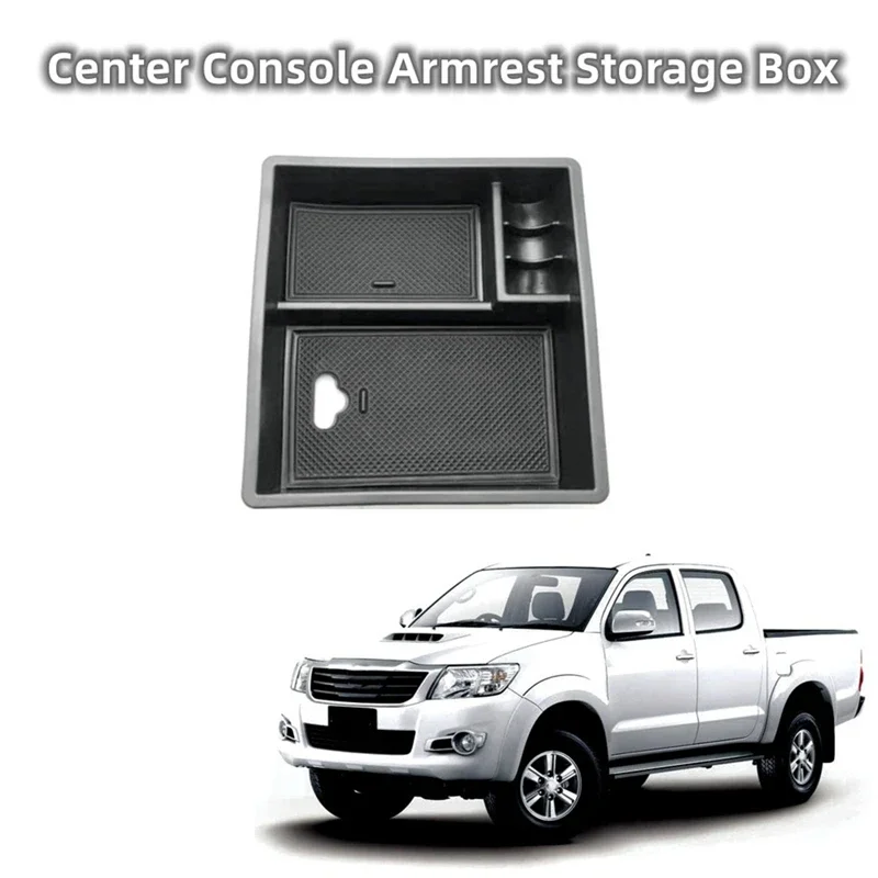 

Center Console Organizer Armrest Storage Box Tray For Toyota Hilux VIGO Fortuner 2004-2014 Car Accessories