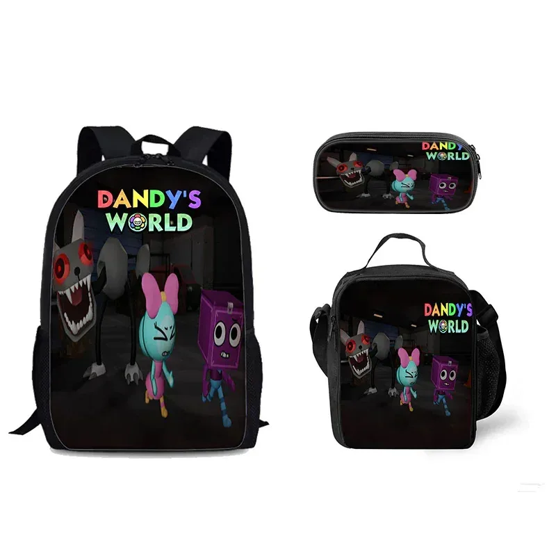 

25COSDandy’s World Backpack Schoolbag Lunch Bag Pencil Case Set for Kids Students
