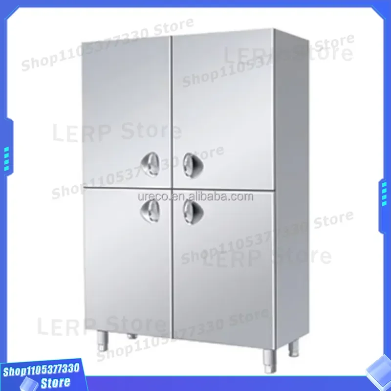 Commercial Stainless Steel Kitchen Cabinet 4 Door Modular Sideboard for Restaurant Heavy Duty Storage Unit Professional Grade