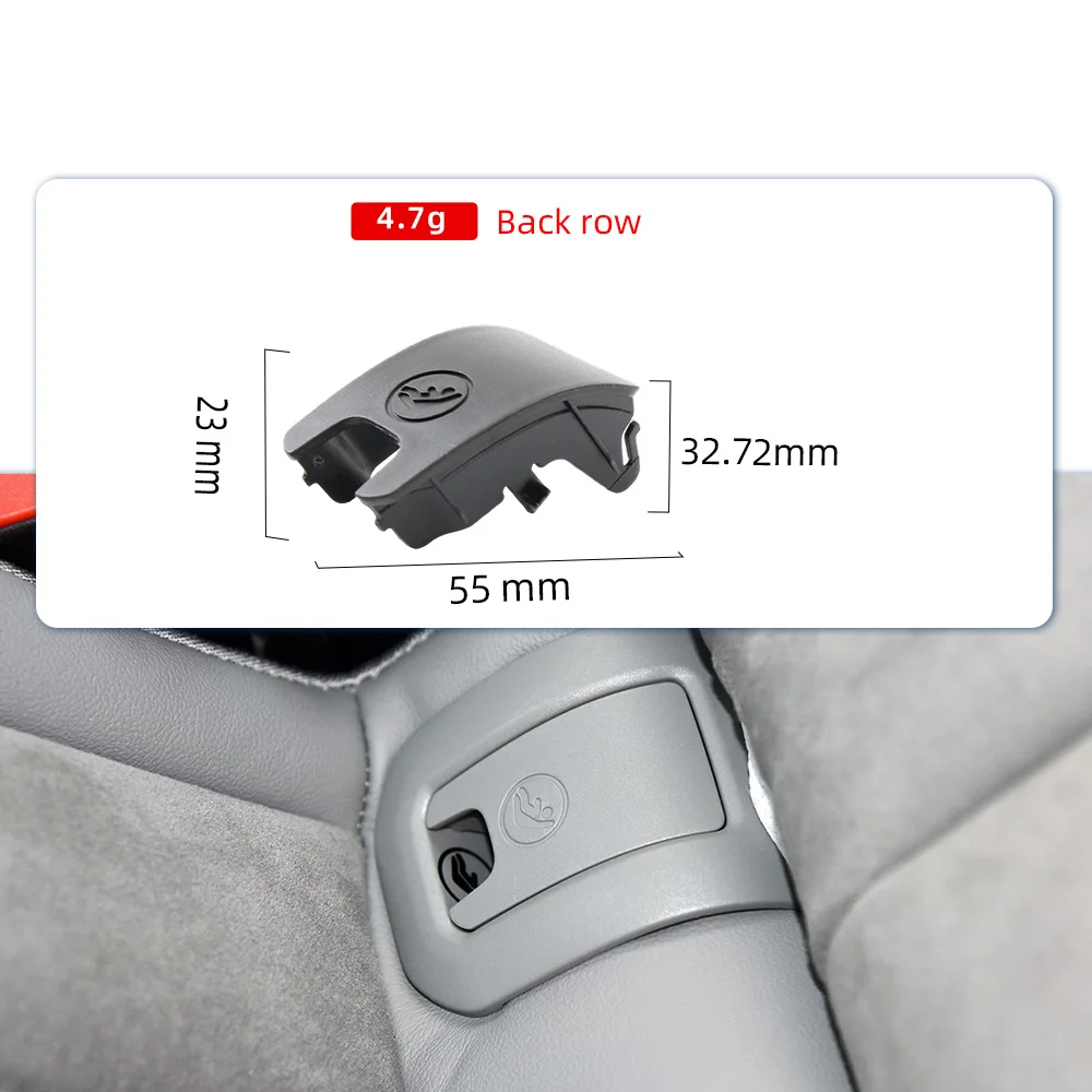For Audi Q3 For Porsche Macan 2013-2018 Car Rear Seat Hooks Child Restraint Device ISOFIX Cover Rear Seat Slot Cover Replacement