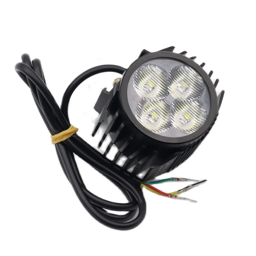 12-80V Frontscheinwerfer mit Hupe für Kugoo Elektroroller LED-Scheinwerfer mit Schalter