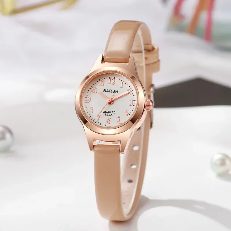 Hot Sale Brand Quartz Watch for Women Fashion Leather Strap Pigeon Egg Dial Watches Luxury Gift Girl Wristwatches Dropshipping