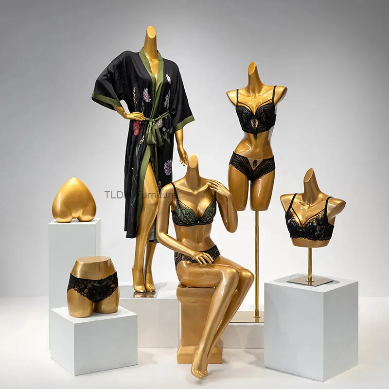 

Premium Women's Push-Up Underwear Mannequin, Half & Full Body Display Dummy for Bra and Panty Shop Window Mannequins JT40M
