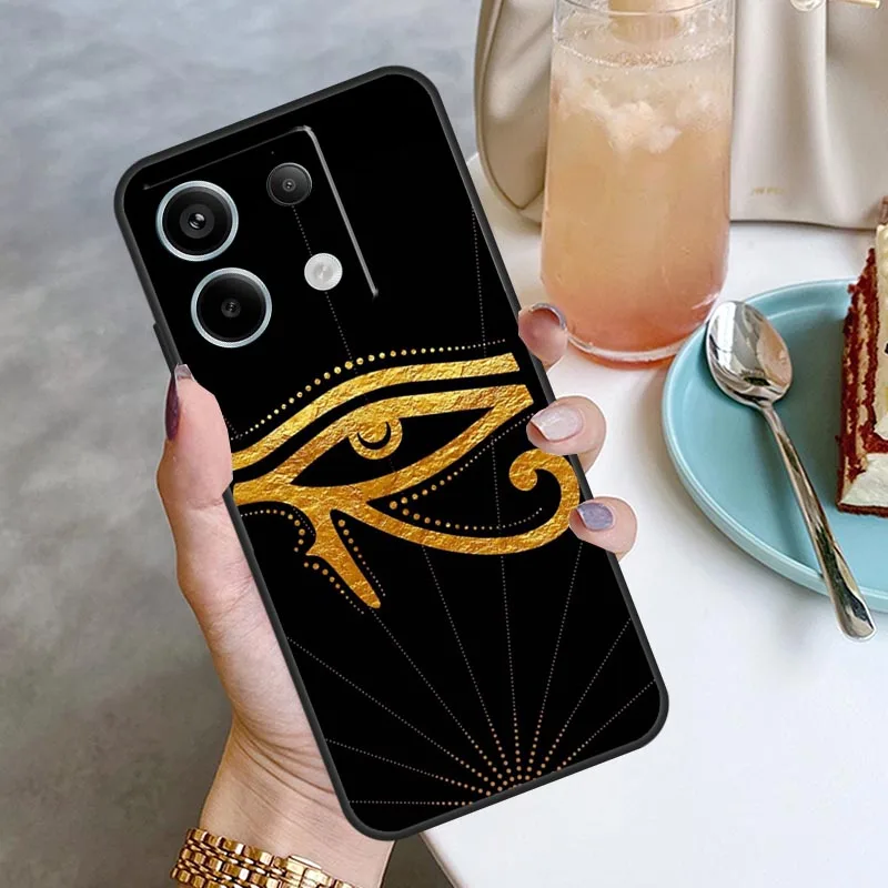 Egypt Nefertiti Anubis Ankh Case For Xiaomi Redmi 12 9C 10C 12C 13C Redmi Note 13 12 9 10 11 Pro 9S 10S 11S 12S Coque