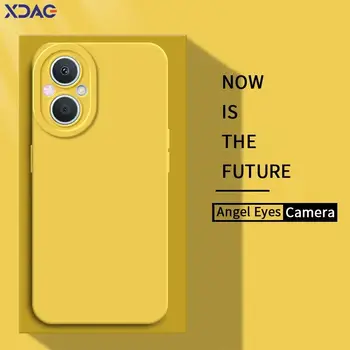 Silikonový kryt s andělskými očky a čtvercovým efektem pro OPPO F21 F21S Pro 5G, nárazuvzdorný, s motivem andělských očí, pro dívky, s motivem F21Pro, 5G. 8 nejlepší prodej roztomilý kryt na telefon OPPO - №5