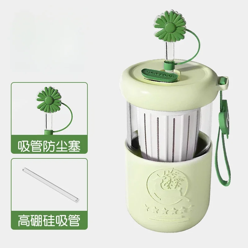 400 مللي كوب بقشة زجاجية كوب استخلاص بارد قيمة جمالية عالية لطيف الشاي فصل الزجاج زجاجة يدوية زجاجة ماء زجاجية