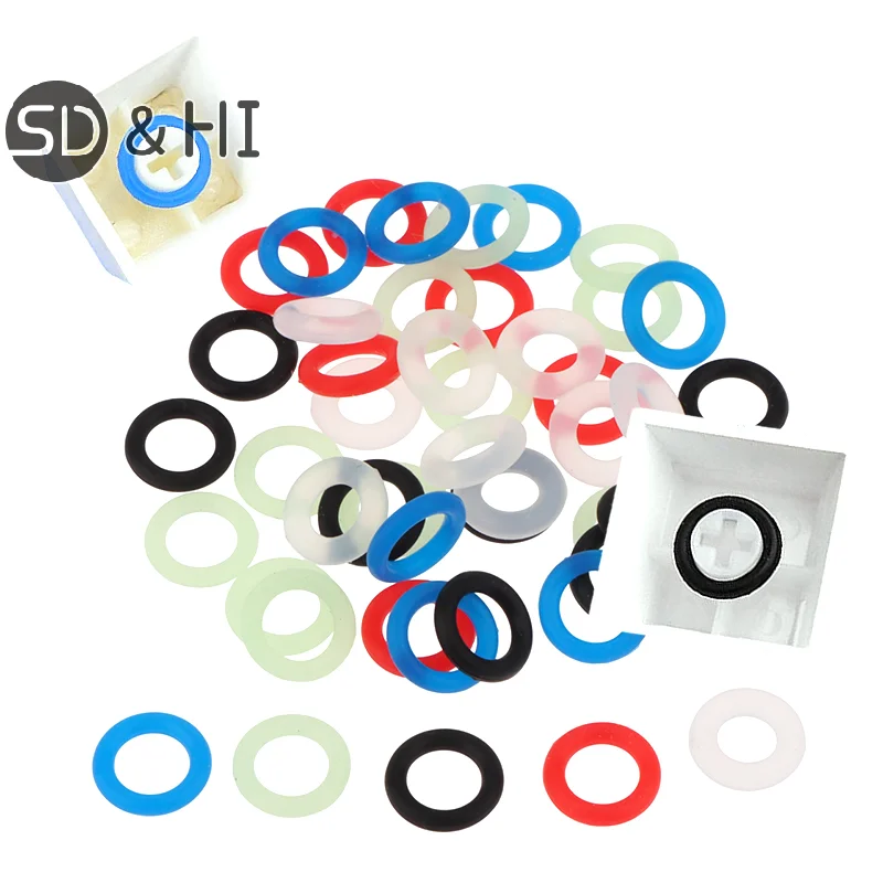

108Pcs Keycaps Rubber O Ring Switch Dampeners Damper Shock-Absorbing Silence Under Key Caps For Mechanical Keyboard