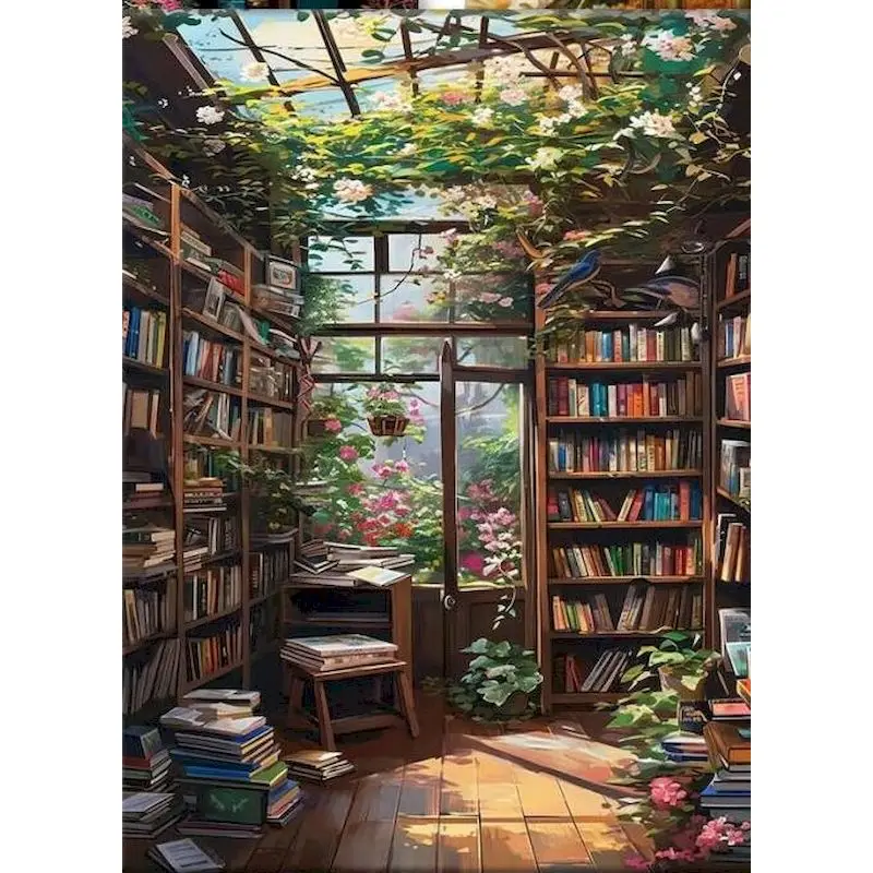GATYZTORY Painting By Numbers For Adults study Landscape Kill Time Wall Art Handicrafts With Frame On Canvas Diy Set Arwork