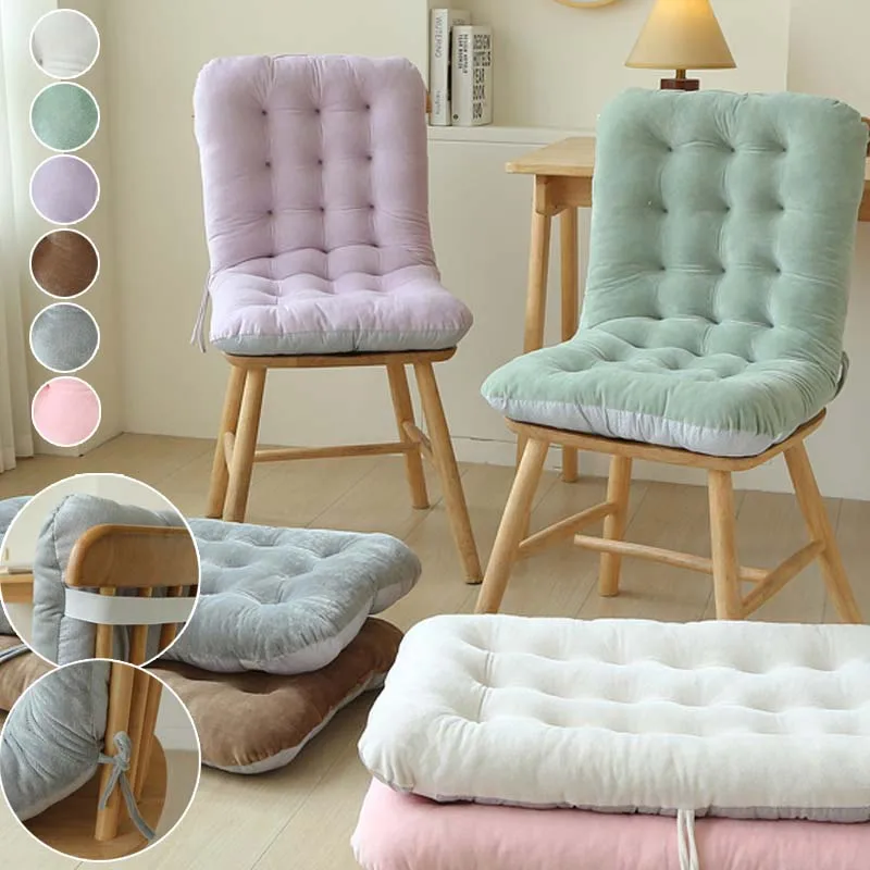 

Solid Core Cushion Thick Office Chair Recliner Cushions 45x80cm Integrated Backrest Support for Office Computer Chairs Almofada