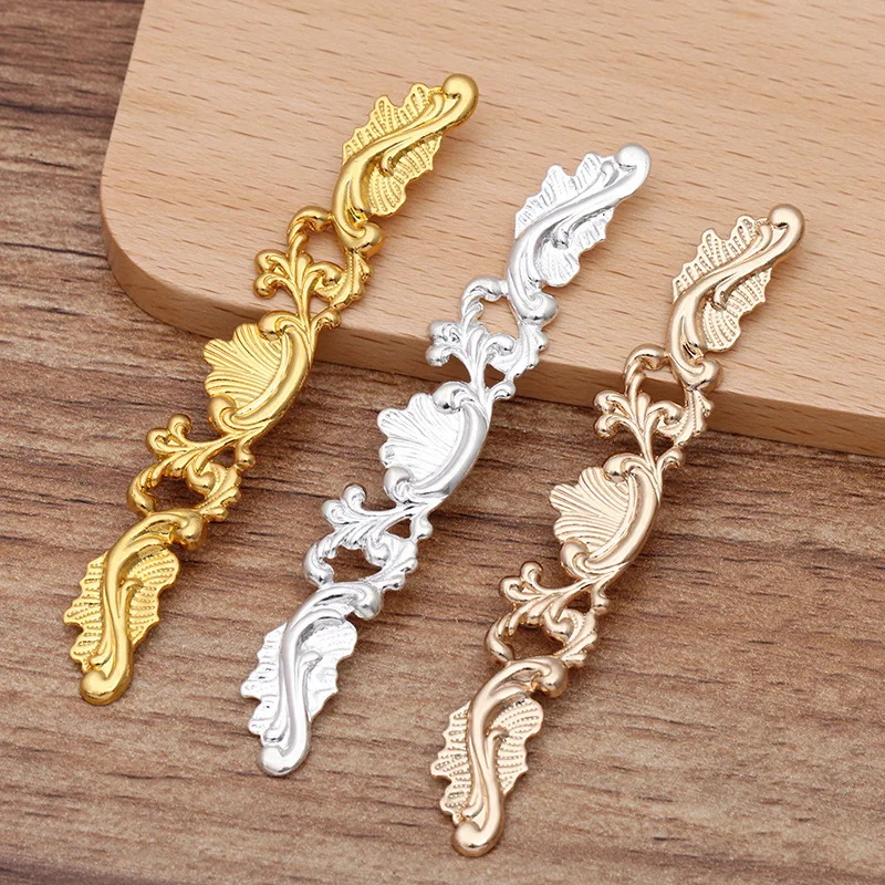 20pcs 7x78mm Brass Filigree Wraps Flower Connectors Metal Crafts Gift Decoration DIY Findings Jewelry Making