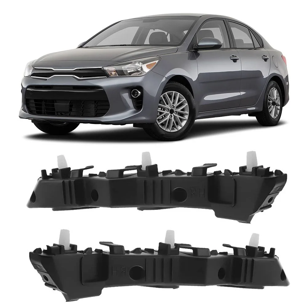 

Кронштейны крепления переднего бампера (пара, левый и правый), аналог, АБС, совместимы с Kia Rio 2018-2020, OEM 86514 H9000, 86513 H9000