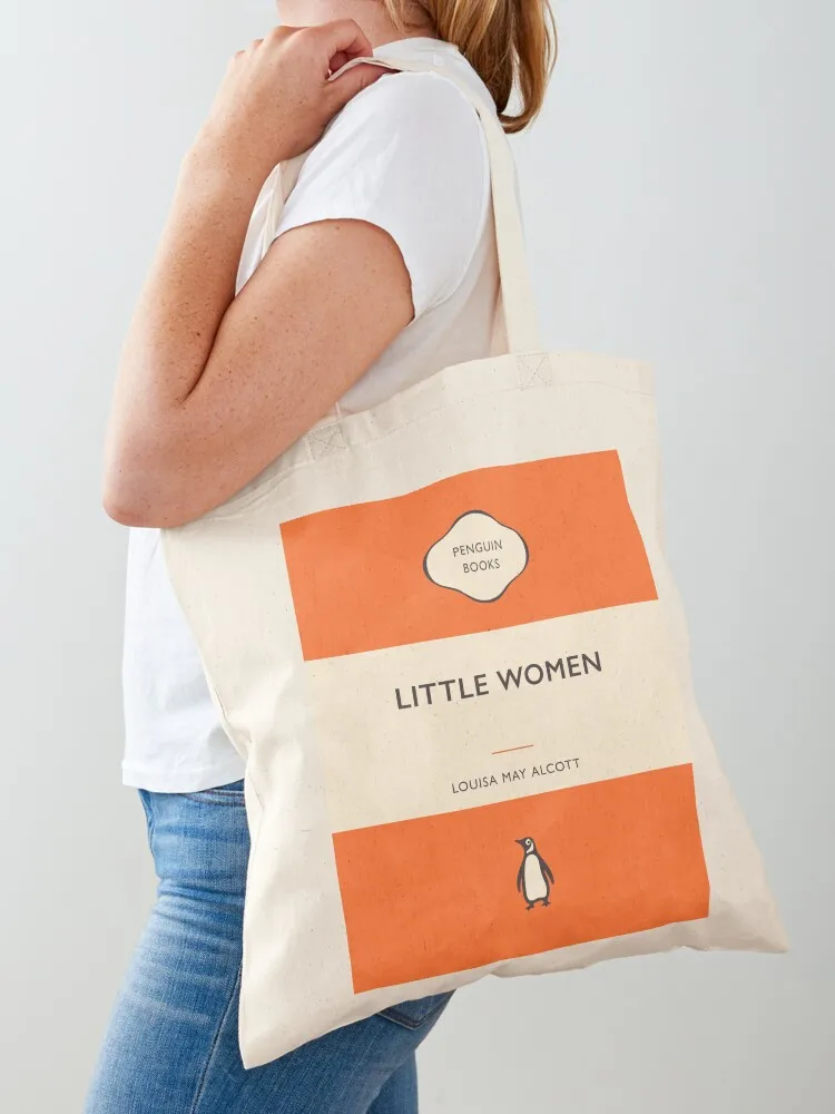 Little Women Louisa May Alcott Penguin Book Cover Tote Bag Women\'s bag shopper bag women canvas Canvas Tote