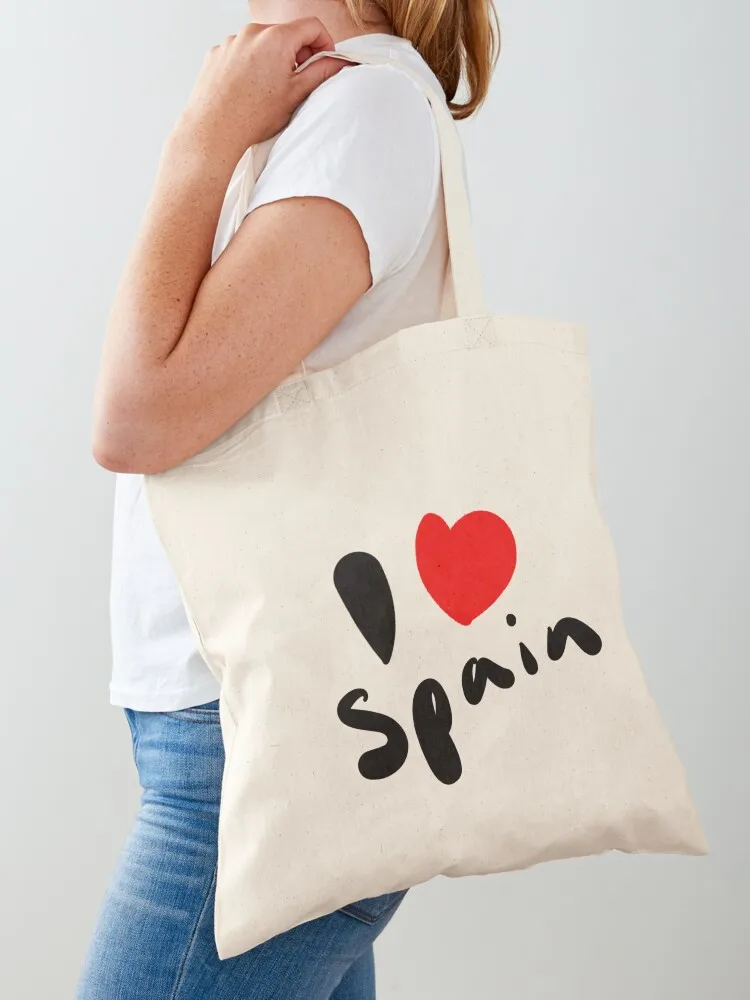 

I love Spain logo Tote Bag women bag female bag hand canvas tote