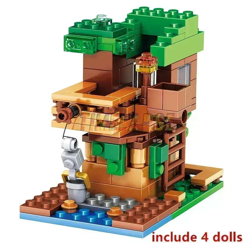 

MINI TreeHouse Alex Zombie Action Building Blocks Classic Model Sets Bricks Kids Kits For Boys Toys Children Gift