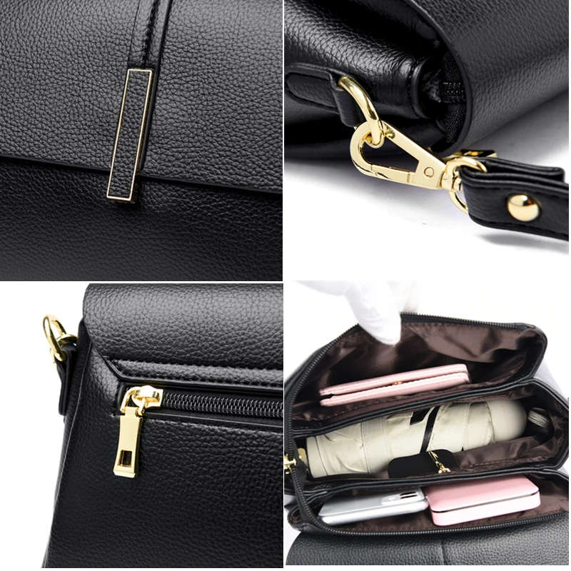 2024 Luxury Brand Crossbody Bags For Women Fashion Design Elegant Woman Shoulder Bag Female Handbag And Purses Solid Color