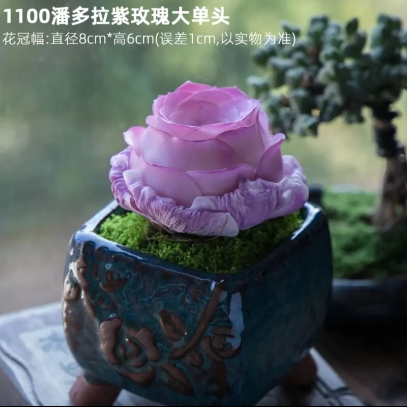 Never Fade | Handmade Crystal Resin Succulent Plant, Ultra-Realistic Mini Potted, Desktop Zen Garden resin supplies