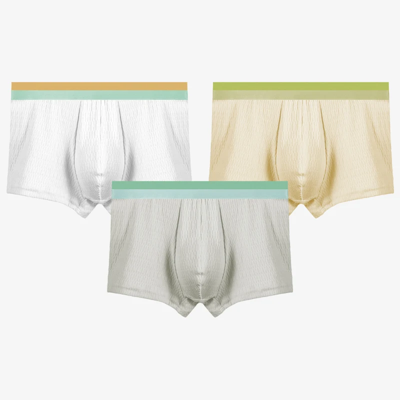 1 Stück Herren-Baumwollunterwäsche, Herren-Boxershorts, Sommer, dünn, Trend, Jungen, Sport-Boxershorts, antibakterielle Boxershorts