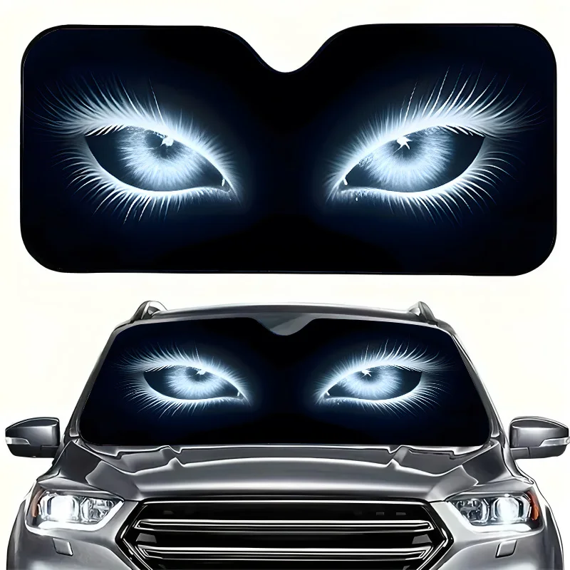 1Pcs Car Windshield Sun Shade, Playful Design, Easy Installation, For Suvs Rvs