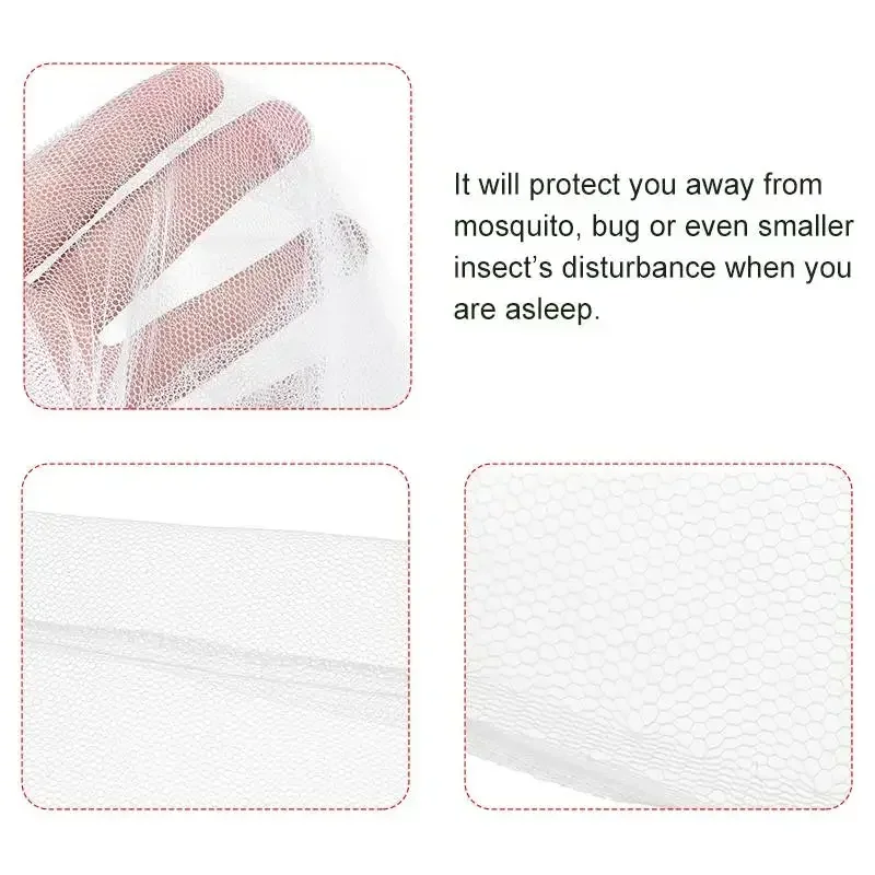 220x200x200cm With Storage Bag Hanging Insect Reject Curtain Bed Tent Outdoor Indoor Mosquito Net Tent Camping Repellent Tent