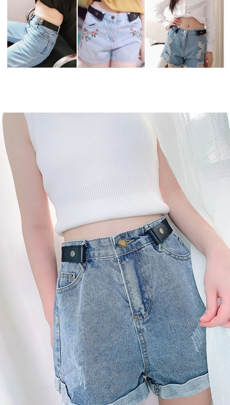 Neuester Spurloser Unsichtbarer Elastischer Gürtel Damengürtel Jeanshosen Herren Elastischer Gürtel Schnallenfreier Verstellbarer Taillengürtel Ohne Schnalle – Detail 8