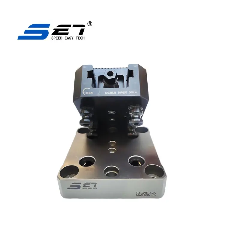 SET M96S-160 Pneumatic Bench Vise with Bearing and Gear Alloy Structure Steel 15KN Clamping Force for CNC Milling Machines view 6