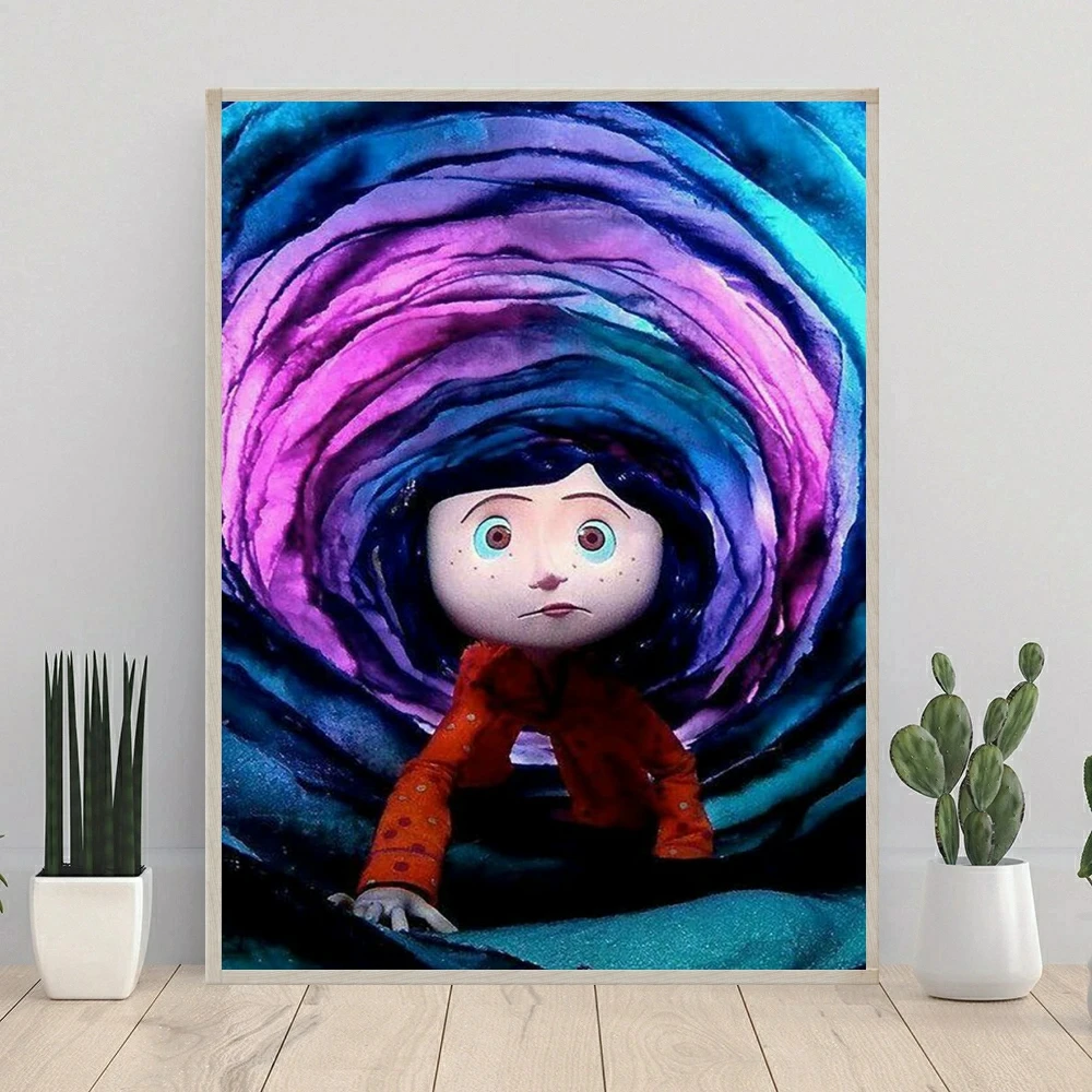 Coraline Movie Fairy Dust Diamond Painting Full Drills Henry Selick Fantasy Cartoon Cross Stitch Mosaic Handicraft Home Decor