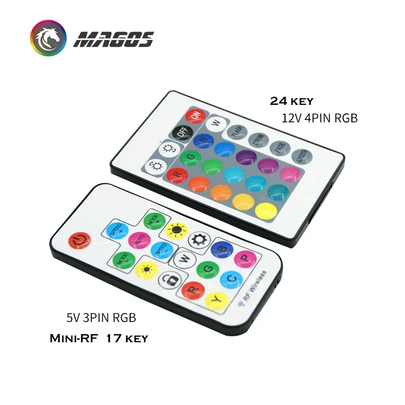 

Контроллер RGB RF для корпуса компьютера Светодиодная лента 3-контактный 5 В или 4-контактный 12 В RGB AURA SYNC Molex 4-контактный источник питания