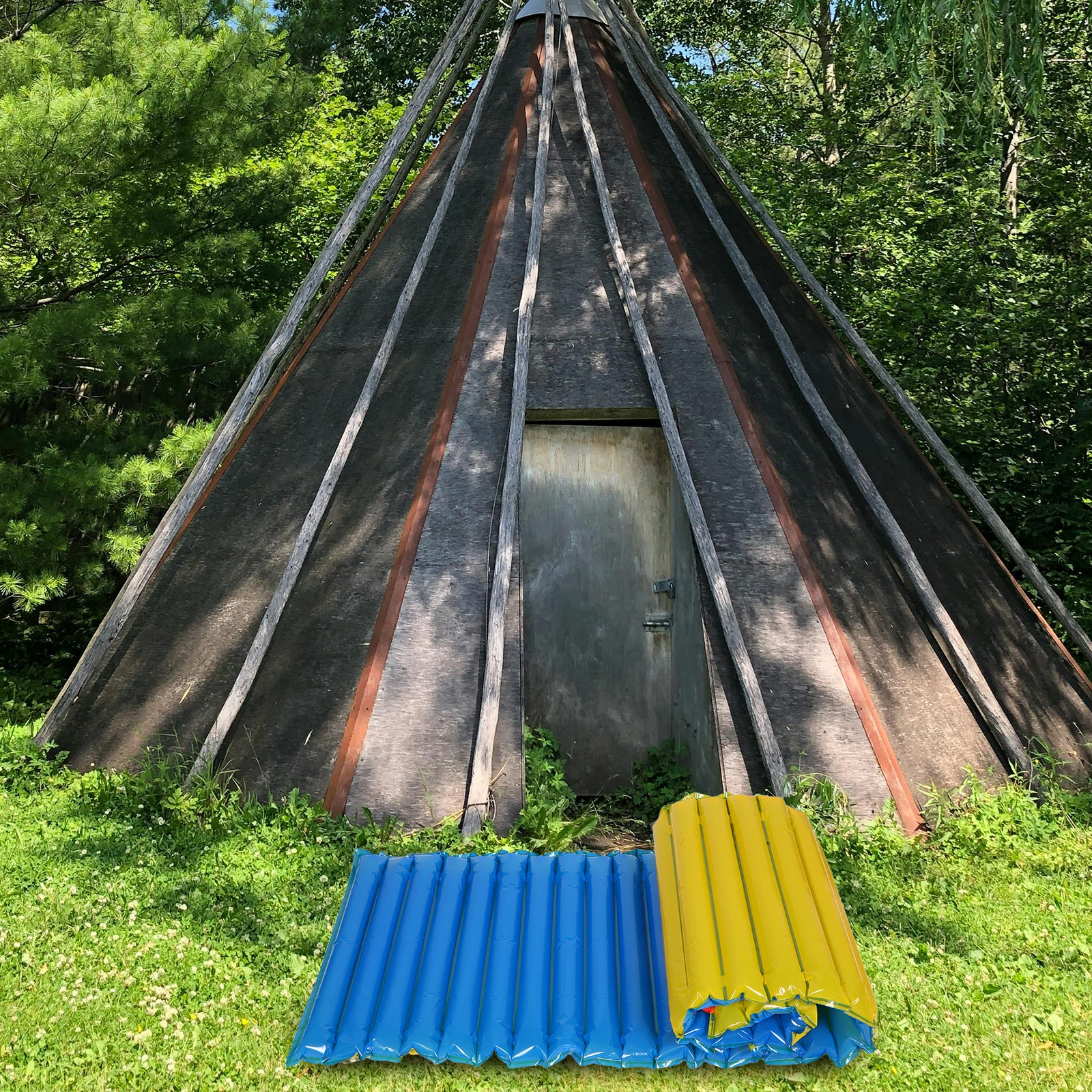 

Air Mattress Inflatable Pad Backpack Sleeping Camping Bed or Insulated Backpacking