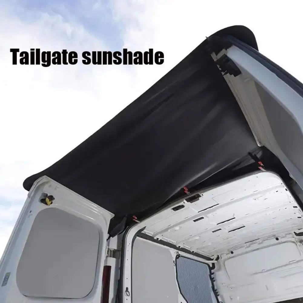 RV ด้านหลัง Barn ประตูกันสาดกันน้ํา Camping Tailgate Trailer Sunshade อุปกรณ์เสริมรถอุปกรณ์เสริม RV Q1C8